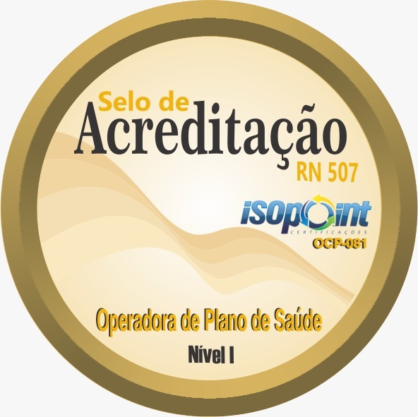 Selo do Nível Ouro recebido pela Unimed | Crédito Divulgação
